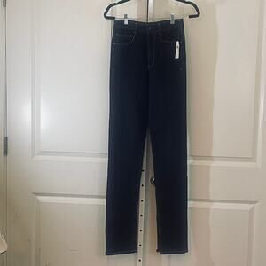 NWT Pilcro Split Hem Straight Leg Jeans - Women Size 25 - Blue
